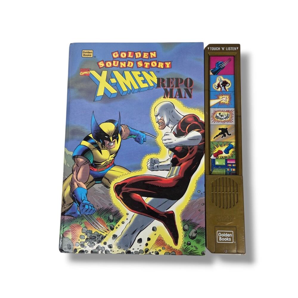 X-Men : Repo Man by Golden Books Sound Story WORKING Marvel Wolverine Comics